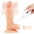 Wibrator z uprzężą na biodra penis 13 cm-11