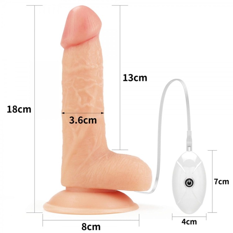 Wibrator z uprzężą na biodra penis 13 cm-18