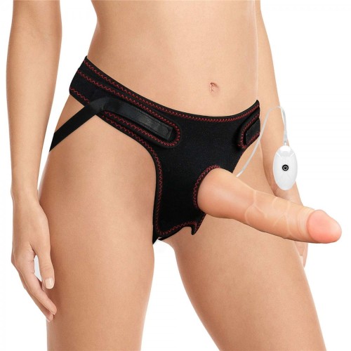 Wibrator z uprzężą na biodra penis 17,5 cm