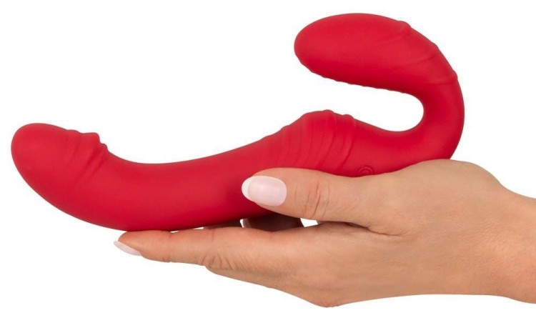 Wibrujący strap-on bez uprzęży-5