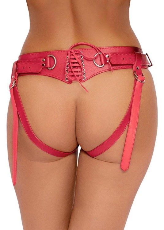Czerwona uprząż Strap On S-L-1