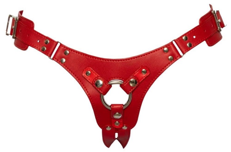Czerwona uprząż Strap On S-L-2