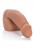 Mały elastyczny penis 12.8 cm Jasny brąz