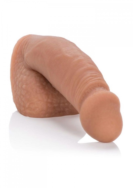 Mały elastyczny penis 12.8 cm Jasny brąz