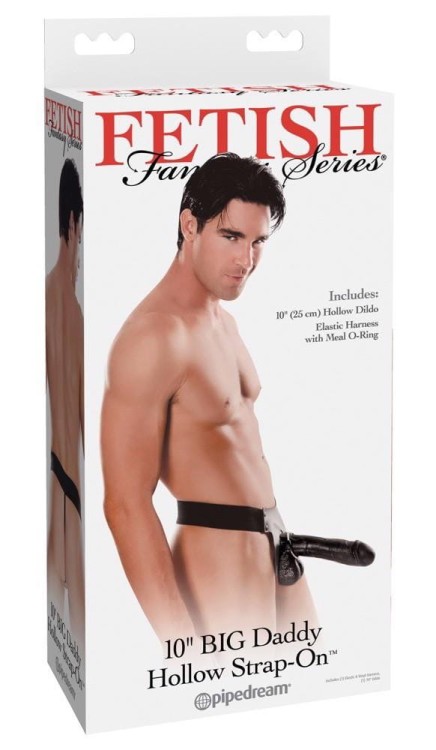 Proteza czarny penis z jądrami 24 cm-1