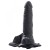 Proteza czarnego penisa 20,3 cm Strap-on-3