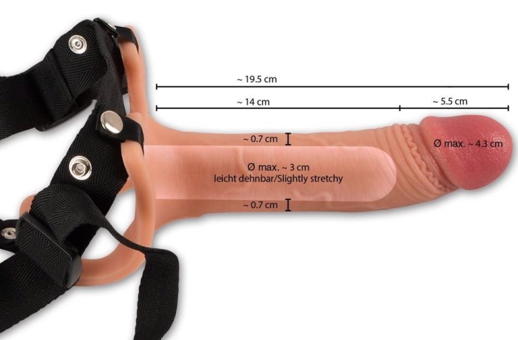 Realistixxx Penis na paskach Strap-On + 5 cm-6