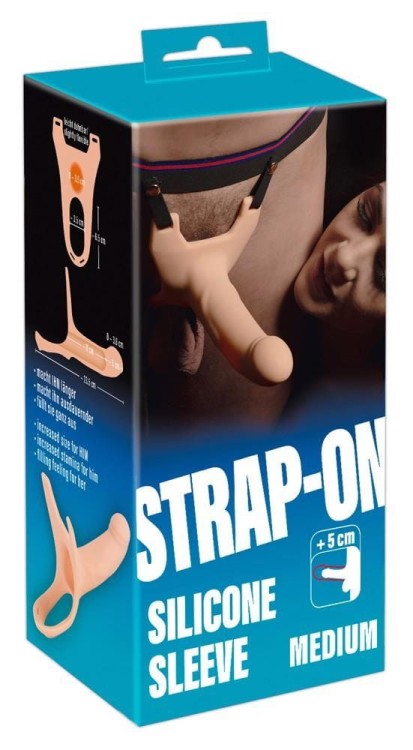 Silicone Strap-on +5cm medium-1
