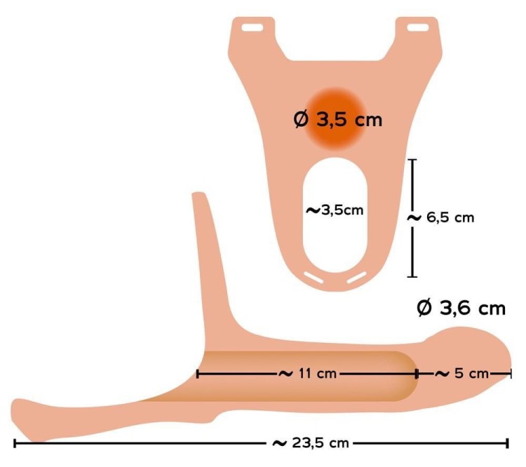 Silicone Strap-on +5cm medium-7