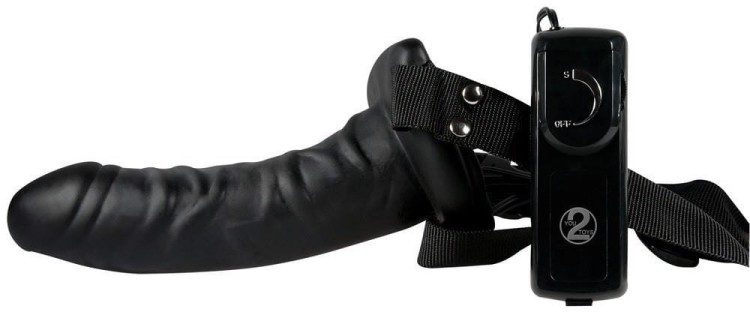 Proteza penisa na paskach Czarny Strap-on-1