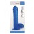 Duży żelowy penis 25 x 5,5 cm Krystaliczny Niebieski-1