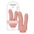 Dildo do podwójnej penetracji 18,5 cm Cielisty-4