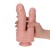 Dildo do podwójnej penetracji 18,5 cm Cielisty