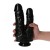 Dildo do podwójnej penetracji 18,5 cm Czarne