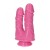 Dildo do podwójnej penetracji 15,5 cm Różowe-3
