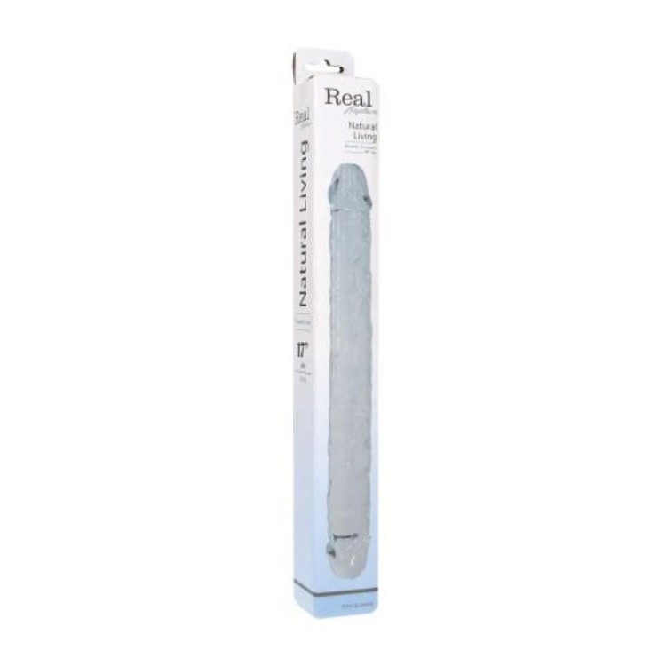 Dildo dla dwojga Krystaliczny penis 43/4 cm-3
