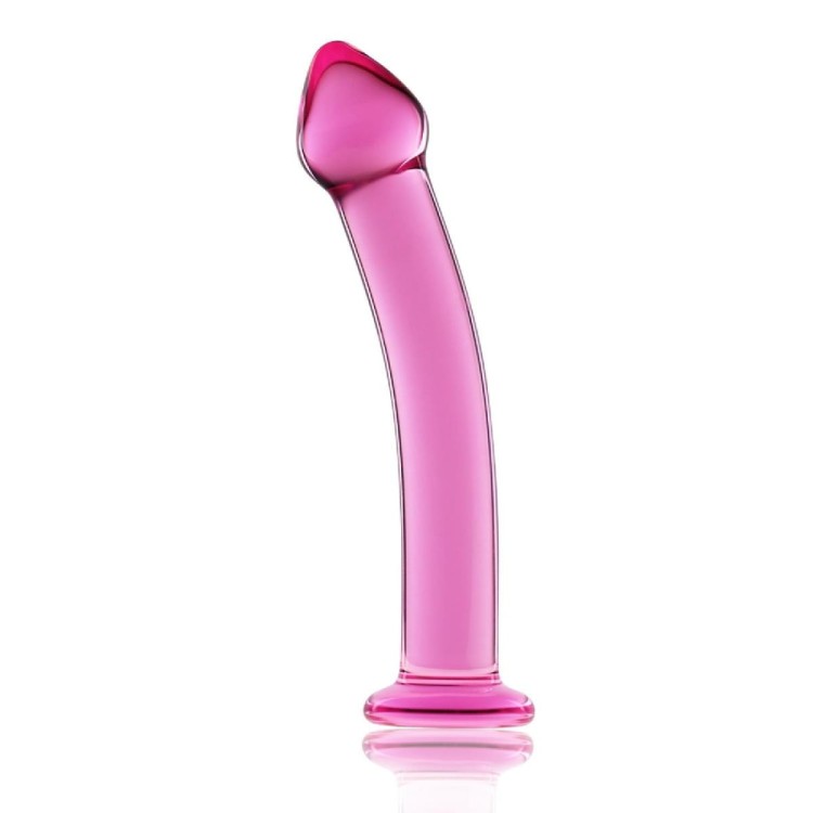 Idealnie gładki Penis szklany 19 cm