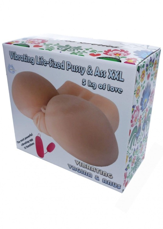 Pełnowymiarowy masturbator pochwa i anus-9