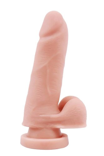 Sztuczny penis z jądrami Cyber skin Wymiary 14,5/3 cm