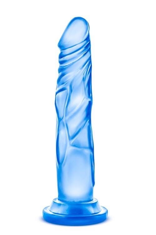 Smukły penis 12,7 cm Miękkie dildo żelowe Blue
