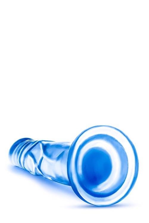 Smukły penis 12,7 cm Miękkie dildo żelowe Blue-2