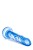 Smukły penis 12,7 cm Miękkie dildo żelowe Blue-3