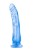 Smukły penis 15,3 cm Miękkie dildo żelowe Fiolet