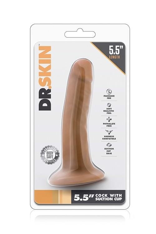 Dildo penis bez wibracji Brązowy Wymiry 14/3,5 cm-4