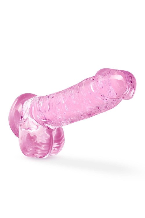 Różowe żelowe dildo Mały penis 11,4/2,5 cm-1