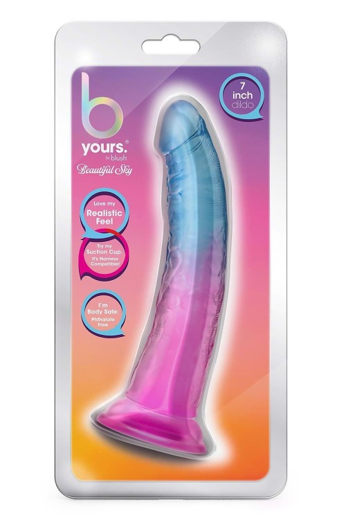Kolorowe żelowe dildo 19 cm-4