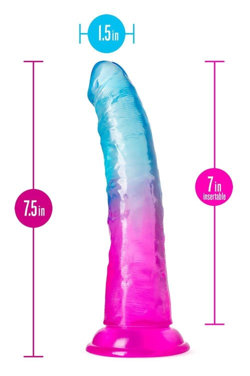 Kolorowe żelowe dildo 19 cm-1