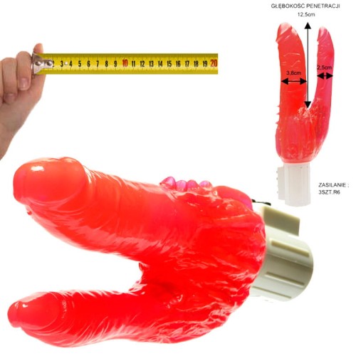 Dwa w jednym Wibrator do podwójnej penetracji-1