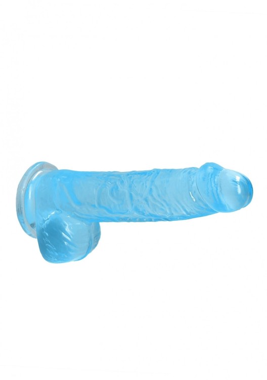 Żelowy penis 15 cm Kolor niebieski-4