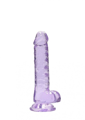 Miękki żelowy penis Wysokość 17,8 cm Fioletowy-1
