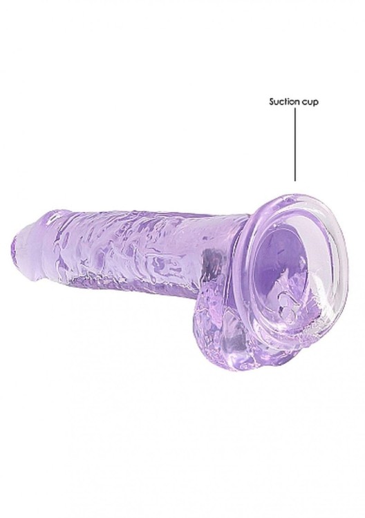 Miękki żelowy penis Wysokość 17,8 cm Fioletowy-3