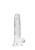 Miękki żelowy penis Wysokość 17,8 cm Bezbarwny-1