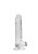 Miękki żelowy penis Wysokość 17,8 cm Bezbarwny-3
