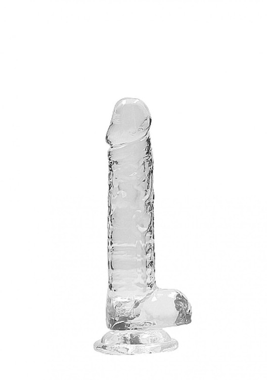 Miękki żelowy penis Wysokość 17,8 cm Bezbarwny-3
