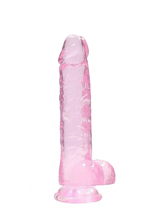 Duży żelowy penis Wysokość 20,3 cm Różowy-1