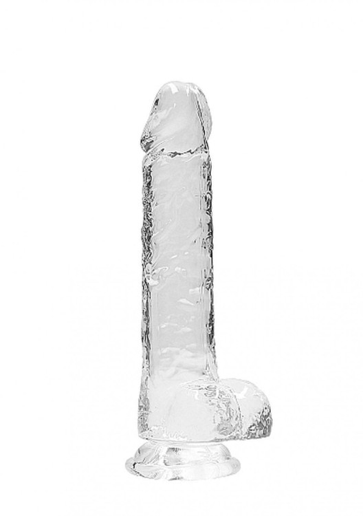 Duży żelowy penis Wysokość 20,3 cm Bezbarwny-1