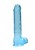Duży żelowy penis Wysokość 23 cm Niebieski-1