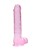 Żelowe wielkie dildo Wysokość 25 cm Różowe-1