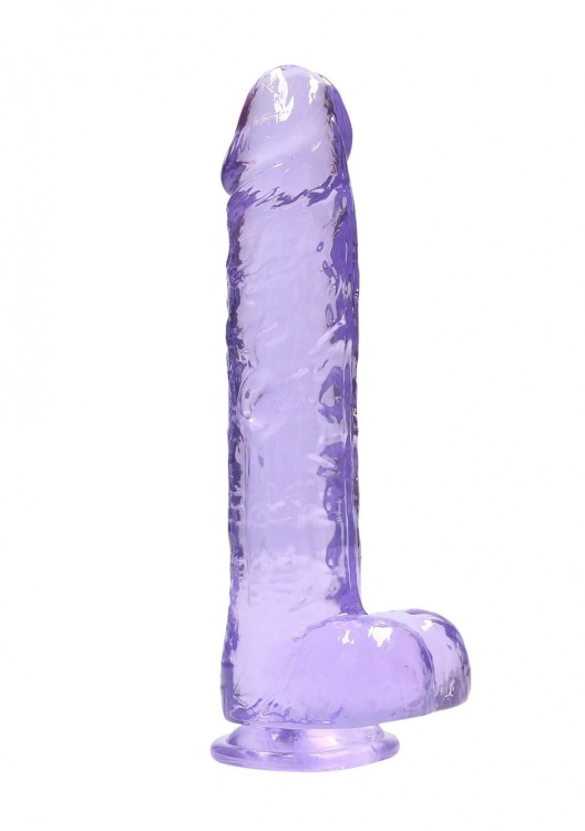 Żelowe wielkie dildo Wysokość 25 cm Fiolet-1