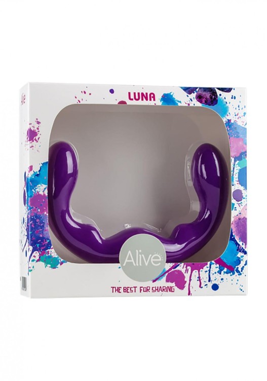 Silikonowe dildo dla dwojga 25,5 cm-1