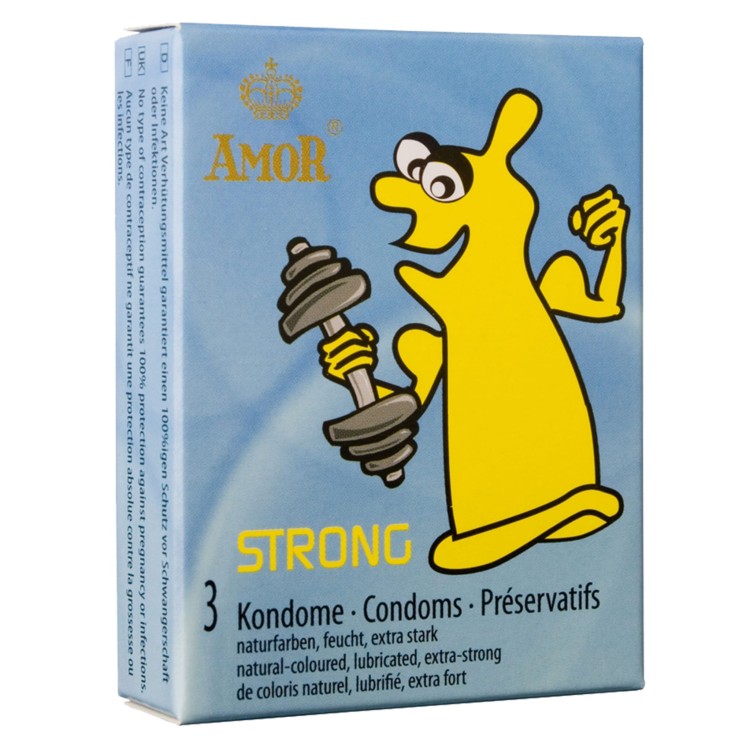 Niemiecki Amor Strong prezerwatywy o grubszych ściankach