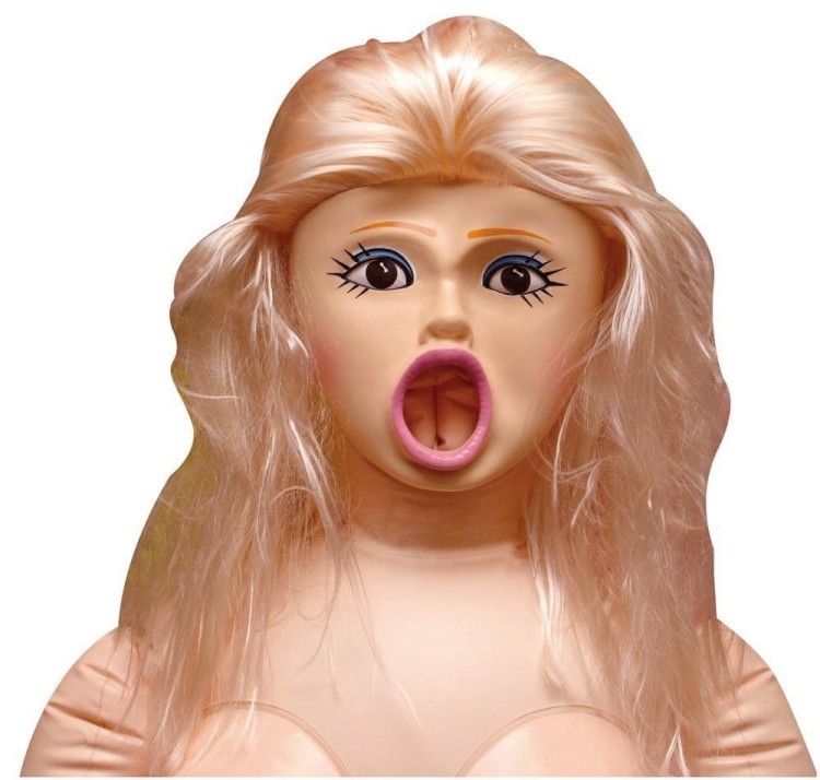 Sex lalka nadmuchiwana z blond włosami