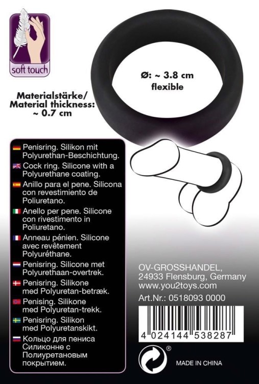 Black Velvets Pierścień na penisa L-5
