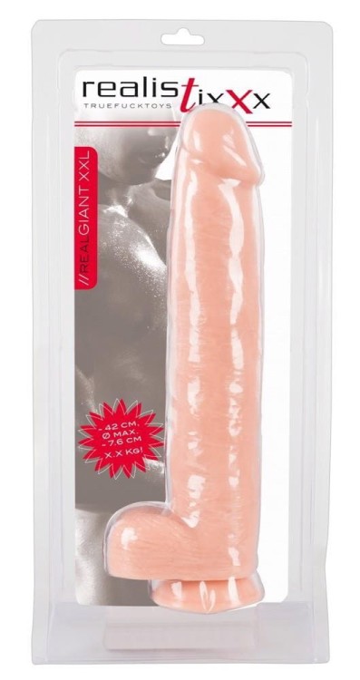 Penis gigant Dildo z przyssawką 33,5 x 7,6 cm-4