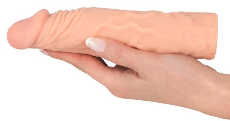 Nature Skin Nakładka na penisa + 3 cm-4