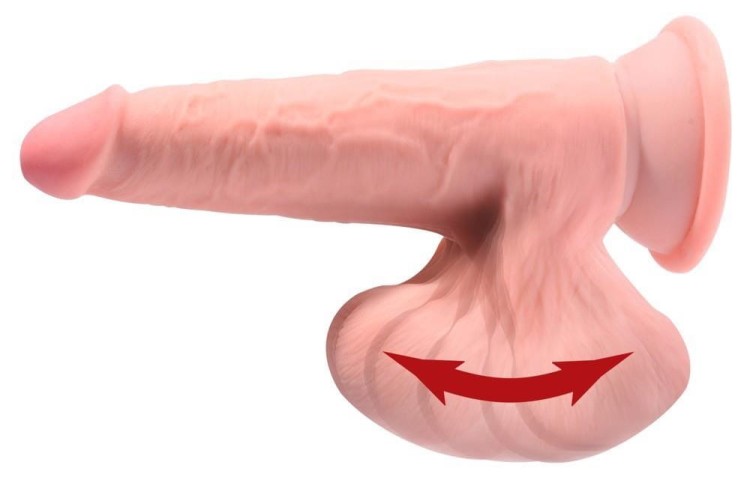 Realistyczny penis Ruchome jądra 17,7/4,2 cm-2